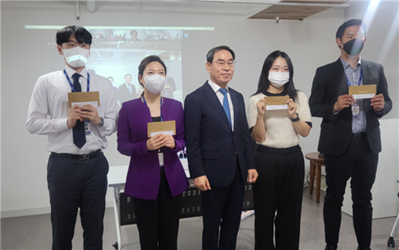 감사 표현하세요 스탭스, 치사랑 실천 기업문화 미·감·사 수여식