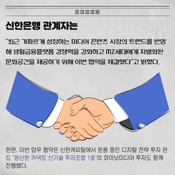 [카드] 신한은행·와이낫미디어, MZ세대 금융서비스 MOU 체결