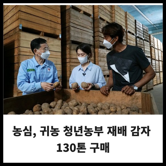 [카드] 농심, 귀농 청년농부 재배 감자 130톤 구매