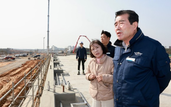 [포토] 김동일 보령시장, 해빙기 취약지역 건설 현장 방문