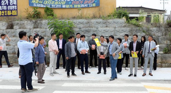 세종시의회 산업건설위, 2023년도 행정사무감사 현장방문 실시
