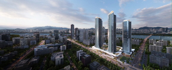포스코이앤씨 여의도 재건축 1호 수주전 오티에르 제시
