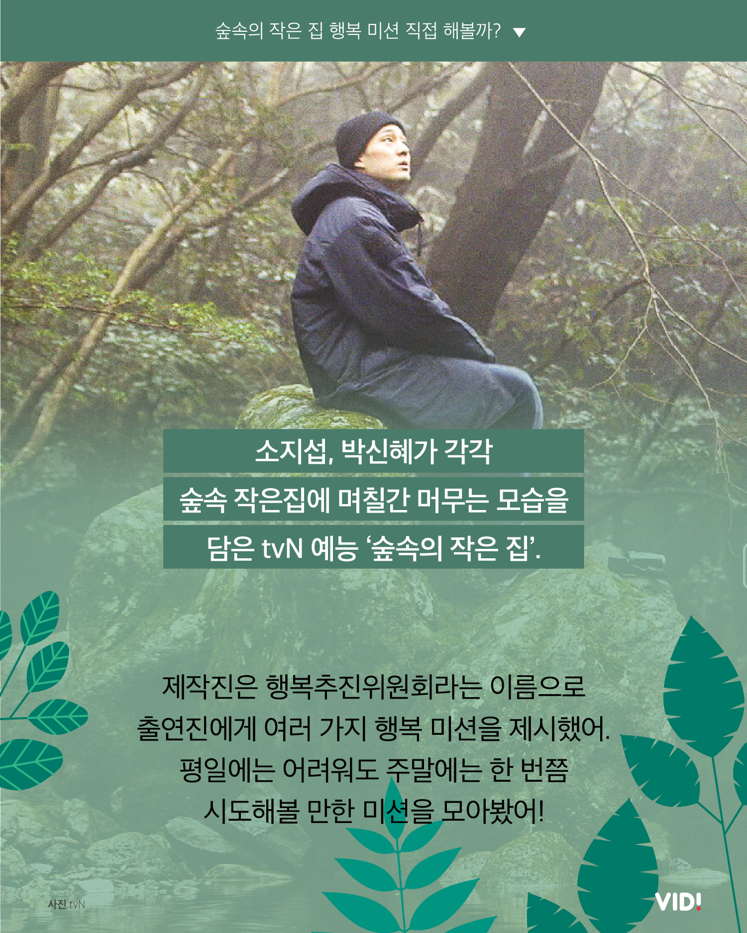 ‘숲속의 작은 집’ 행복 미션, 몇 개나 할 수 있어?