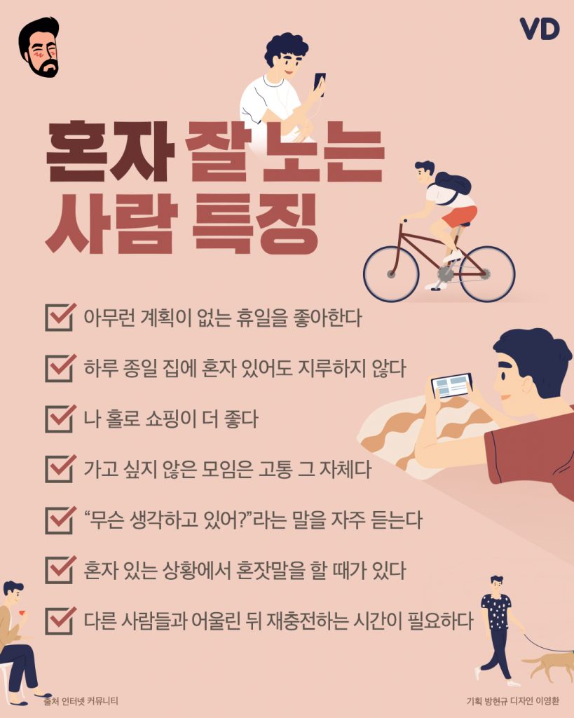 혼자 잘 노는 사람 특징