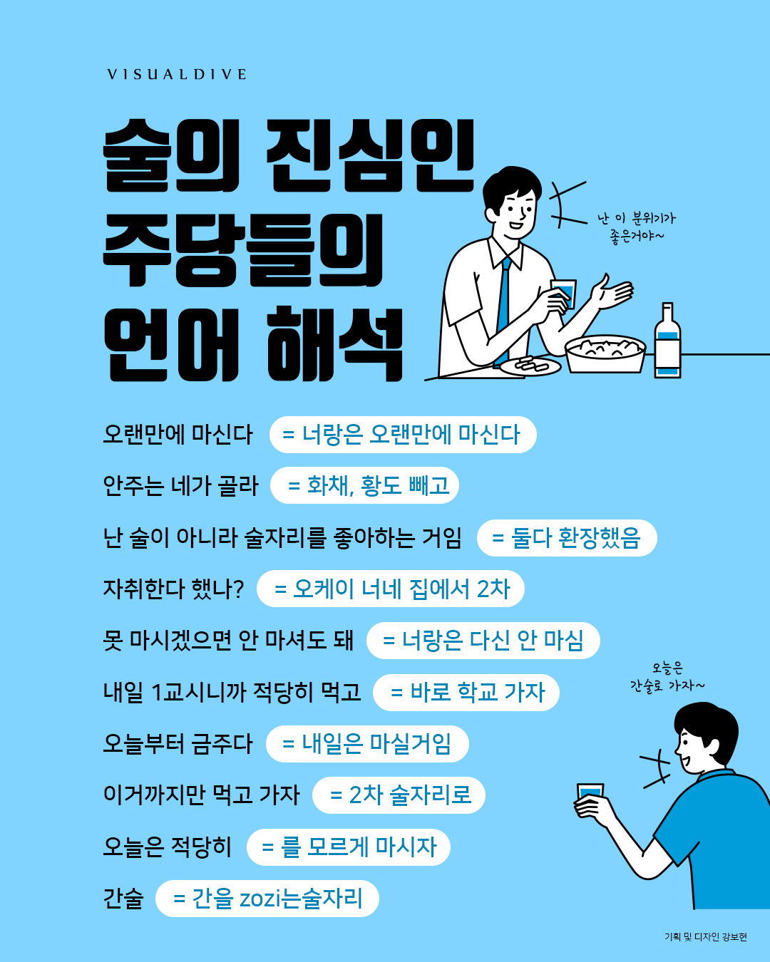 술의 진심인 주당들의 언어 해석
