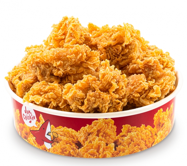 떡볶이 국물에 바삭한 치킨 푹