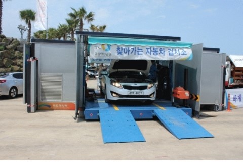 제주스타렌트카, 안전한 차량관리를 위한 이동식 차량 검사소 운영