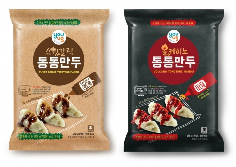 GS수퍼마켓, 매콤달콤 소스가 뿌려진 신개념 냉동만두 출시