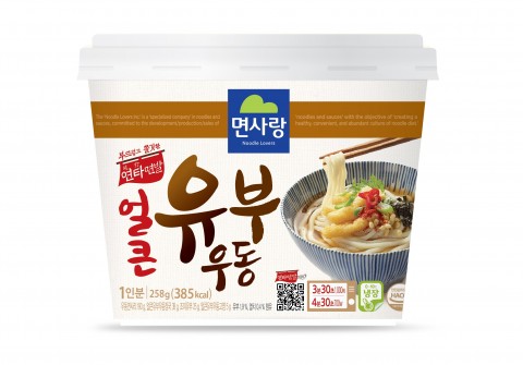 면사랑, 편의점 냉장용기면 ‘얼큰유부우동’ 출시