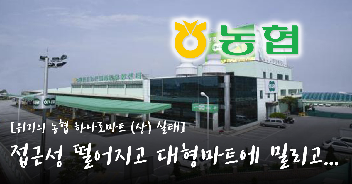 [위기의 농협 하나로마트 (상) 실태] 접근성 떨어지고 대형마트에 밀려
