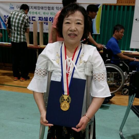 남원 이명옥 씨, 전북지방장애인기능경기 화훼장식 금상
