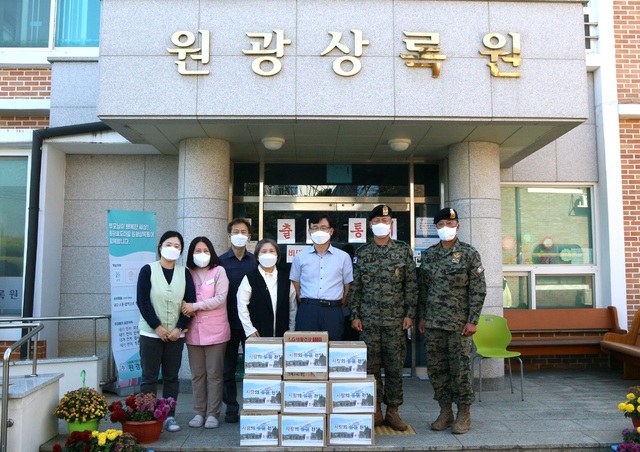 육군 특전사 천마부대,익산 사회복지시설 3곳 방문 봉사활동