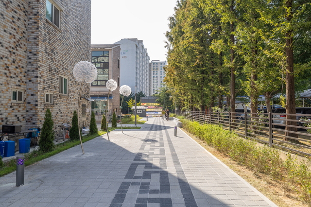 익산경찰서 앞 배산보훈공원 산책로 조성