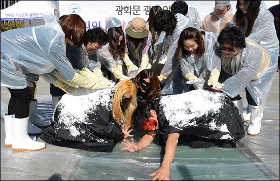 서해수산연구소, 서해안 유류피해지역 갯벌에서 낙지 복원