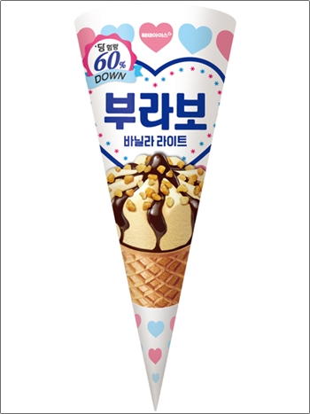 해태아이스, 당 함량 낮춘 부라보 바닐라 라이트 출시