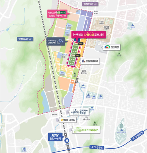 (주)신영 천안 불당 지웰시티 푸르지오 견본주택 19일 오픈