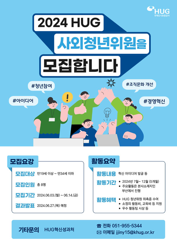 HUG, 2024년 HUG 사외청년위원 모집