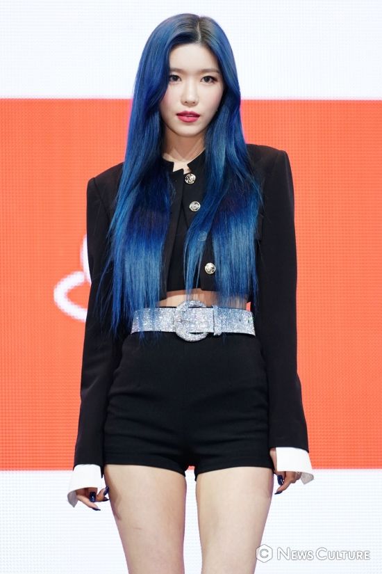 [NC포토]우주소녀 다원, 신비한 블루 헤어