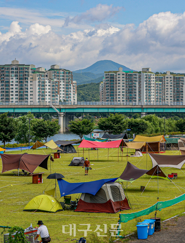 코로나로 지친 마음 산격야영장서 풀어요