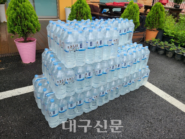 (주)동천수 식수지원으로 지역 사랑 실천