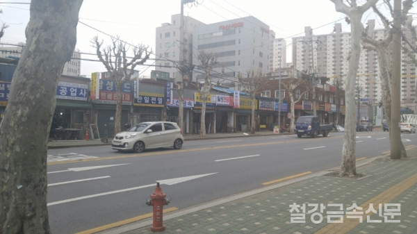 (르포) 용두동 철재상가 철구조물업계 매출액 급감