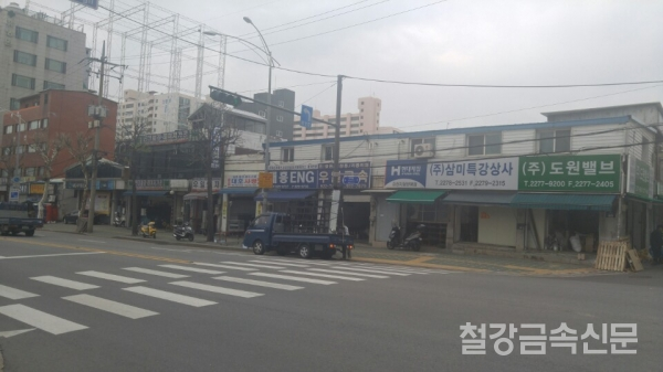 (르포) 용두동 철재상가 철구조물업계 매출액 급감
