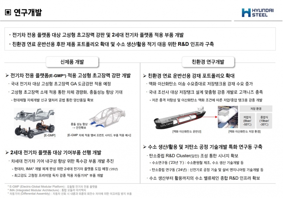 (현대제철 3분기 IR) 친환경 연구·개발 박차