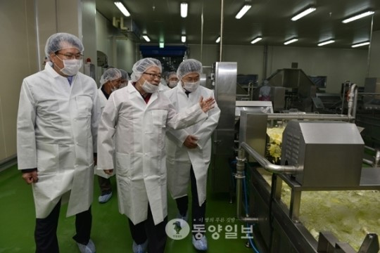 이동필 장관 아워홈 제천공장 방문