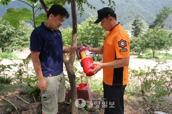 옥천소방서 안전사고 예방활동