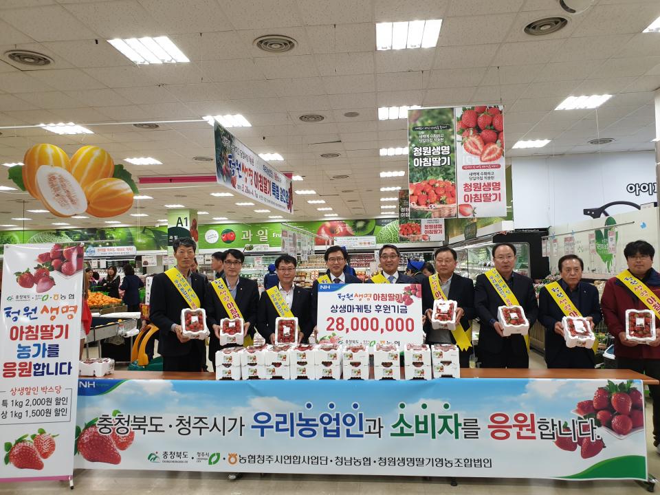 청원생명딸기, 다음 달 7일까지 농협충북유통 판촉행사