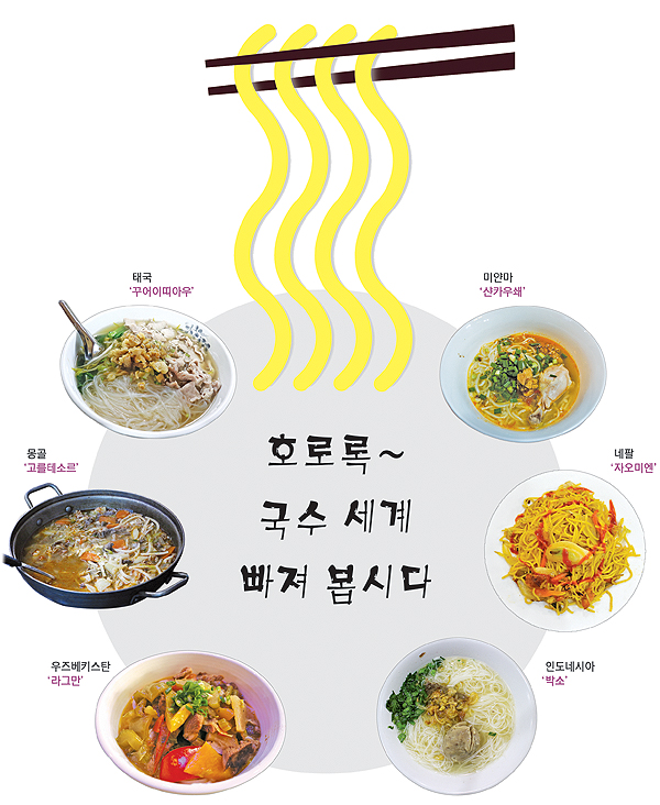6개 나라 다양한 국수도 먹고 문화체험도 즐기고