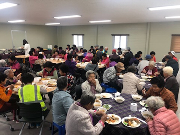 출장뷔페 이가앤쿡， 거창 신원면 어르신 점심식사 제공