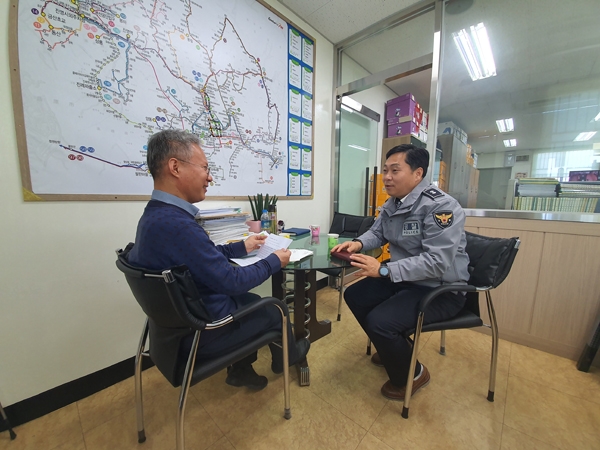 김해서부署， 사업용 자동차 사고 예방 간담회
