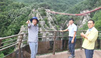 구인모 거창군수， 항노화 힐링랜드 현장 둘러보다