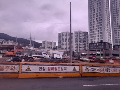 마산 월영광장 조성 공사 하세월 주민 불편