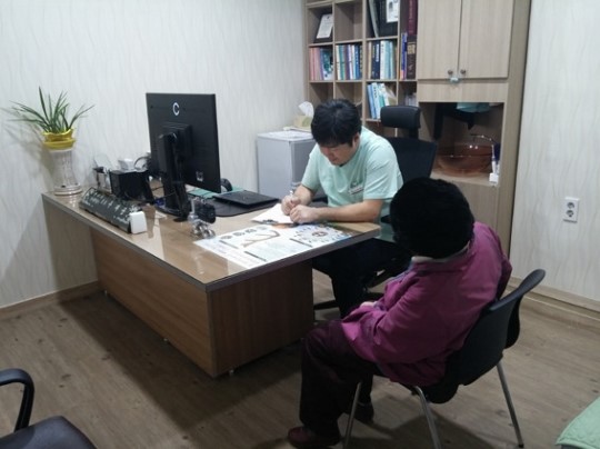 천안 입장면 123한의원 나눔 진료