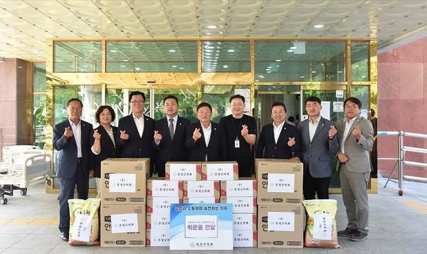 음성군의회 추석맞이 지역 사회복지시설에 온정의 위문품 전달