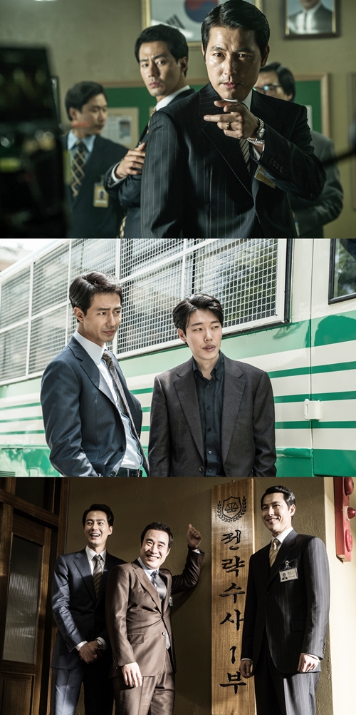 더 킹 정우성X조인성X류준열 스틸…역대급 케미스트리