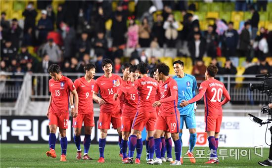[ST포토]대한민국 '콜롬비아 상대로 2-1 승리'