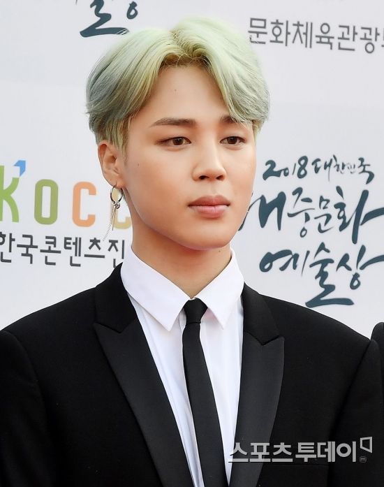 [ST포토] 방탄 지민, 잘어울리는 헤어스타일