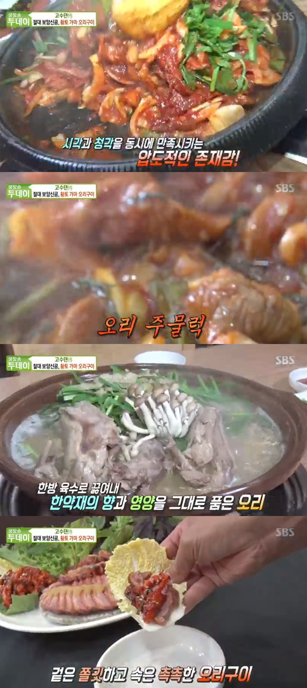 생방송투데이 황토 가마 오리구이…비결은? 게르마늄 원석으로 찜질 [TV캡처]