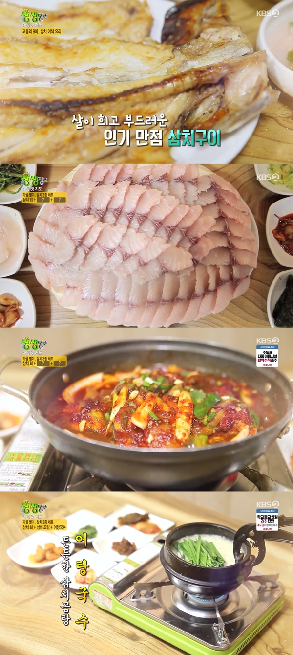 생생정보 삼치 조림+어탕 국수+회, 가을 별미 3종 세트 [TV캡처]