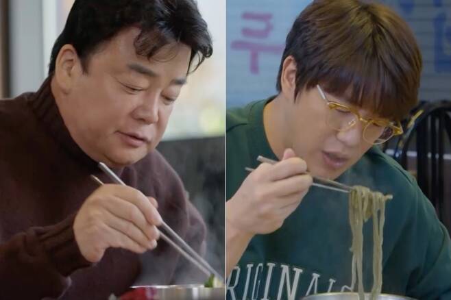 백종원 클라쓰 백종원 X 성시경 단골 칼국수 맛집 공개..독특한 면 색깔+ 국물 맛에 깜짝