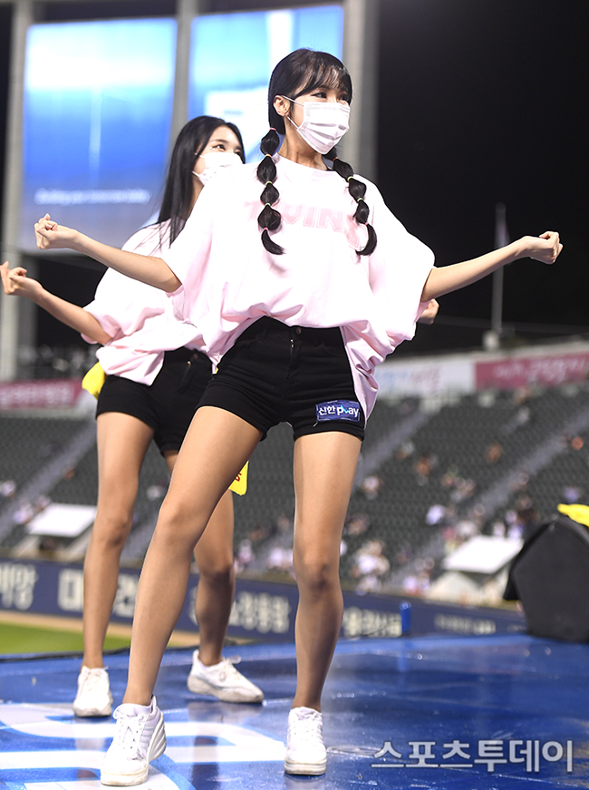 [ST포토] 치어리더 귀여운 양갈래 헤어스타일