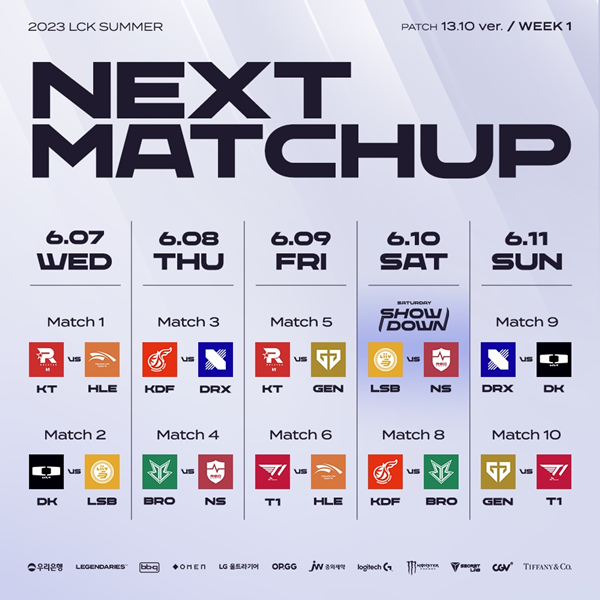 2023 LCK 서머 오늘(7일) 개막…KT-한화생명 개막전 격돌