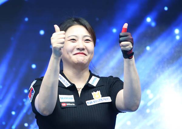 김민아, 김가영과 풀세트 승부 끝에 역전승…LPBA 개막전 우승