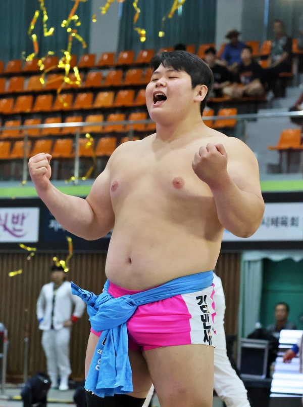 '승률 100%' 김민재, 2024 삼척장사 백두급서 전승 우승