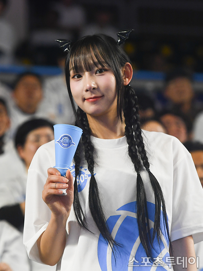 [ST포토] 치어리더 정희정, 귀여운 헤어스타일