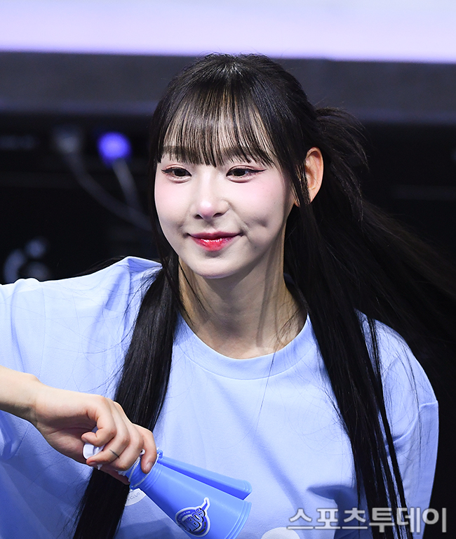 [ST포토] 정희정 치어리더, 귀여운 엘프 헤어스타일
