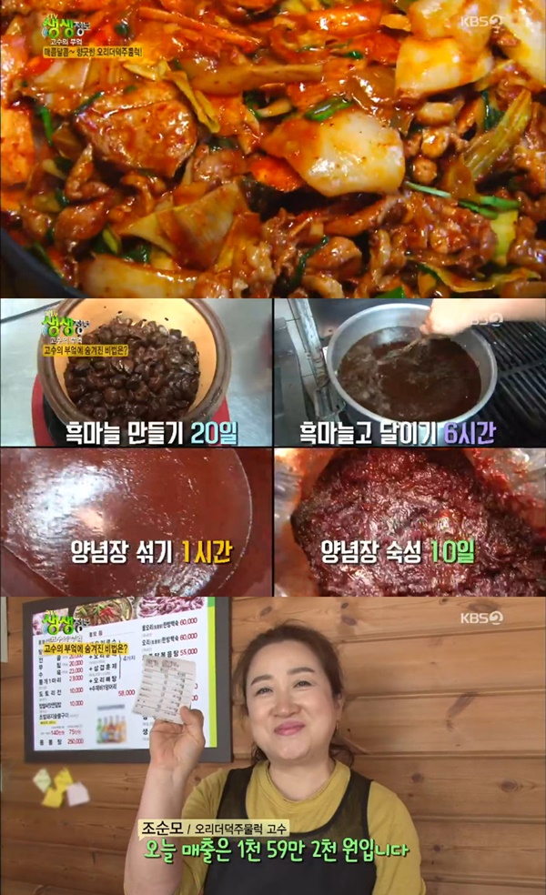 생생정보 인천 오리더덕주물럭 맛집, 일일 매출 1천만원 눈길…비법은?